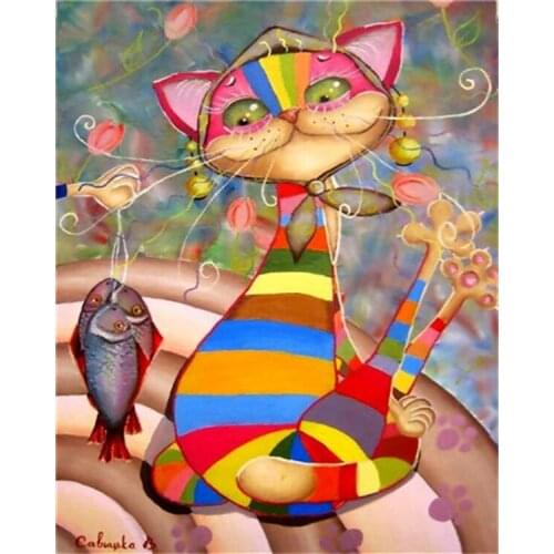 Love.Thanks Animal Diamond Painting Cat Diamond Painting 5D New Arrivals Cross Stitch Kits EmbroideryDiamond Paiting Full Drill