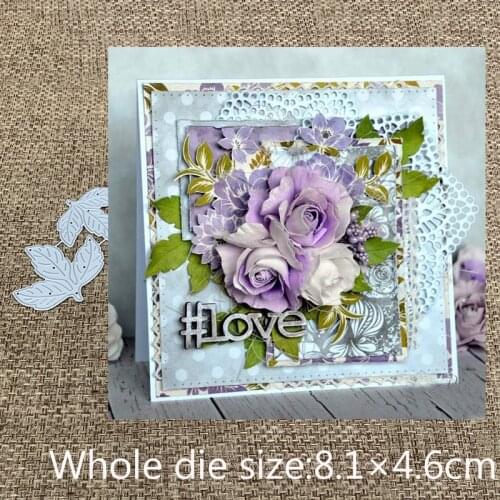 New Design Craft Metal Cutting Dies new 2pcs leaves decoration Scrapbooking Album DIY Paper Card Craft Embossing Die Cuts