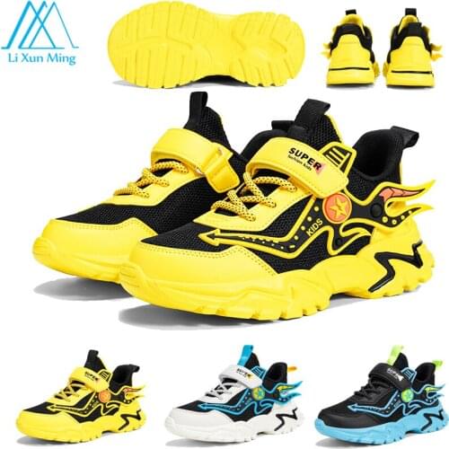 Fashion Children Running Sneakers Breathable Walking Casual Shoe Student Outdoor Non-slip Wear-resistant Soft-soled Sports Shoes