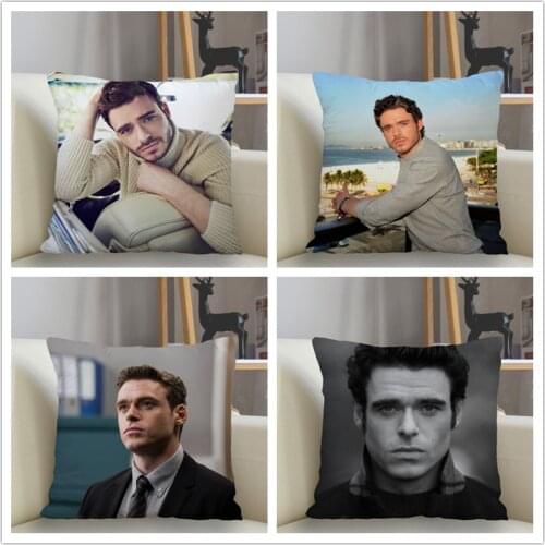 Musife Richard Madden Pillowcase Custom Square Pillow Cover Case Zipper Pillowcase 35*35,40*40,45*45cm Drop Shipping