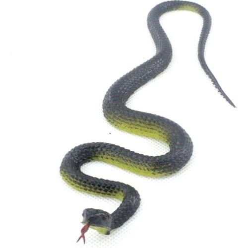 Novelty Halloween Gift Tricky Funny Spoof Toys Simulation Soft Scary Fake Snake Horror Toy For Party Event