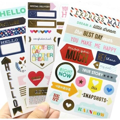 You Make Me Happy Self- adhesive Paper Sticker for Scrapbooking/ DIY Crafts/ Card Making Decoration