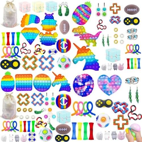 Push Bubble Sensory Fidget Toys Squishy Figet Stress Reliever Toys Adult Child Funny Anti Stress Reliver simple dimple