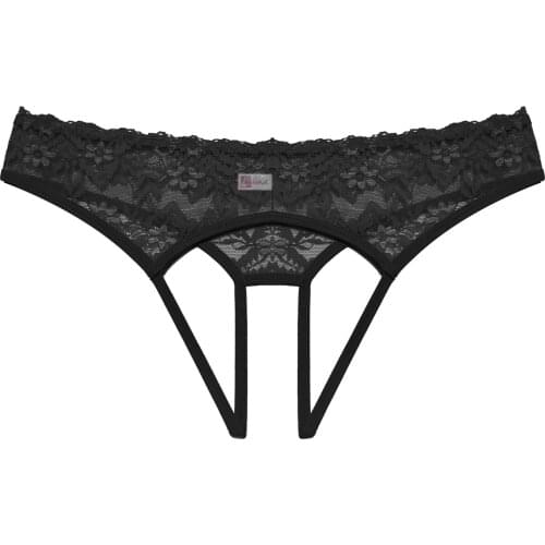 XS S M L XL XXL XXXL Size Black Red Color Full Mesh Lace Crotchless Panties Female Sexy Lingerie Underwear for Women Ladies