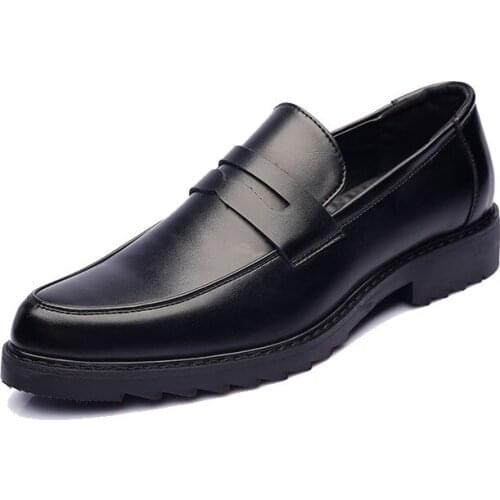 Pointed Mens Wedding Loafer Brand Dress Oxford Shoes Male Formal Business Loafers Men Fashion British Style Casual Leather Shoes