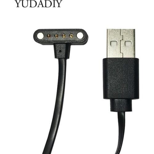 Global Shipping Universal T-Shape Magnetic Data 4-pin 9mm Smart Watch Wristbands Backup Charging Support DM98/Lem X 10