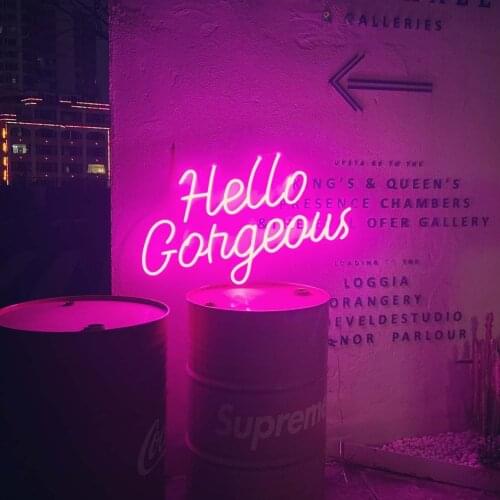 Hello Gorgeous Wedding Neon Sign Handmade Custom LED Neon Sign,Wedding Light Sign,Neon LED Sign,Neon Lights Custom Neon