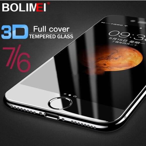 Protective Glass on the For iPhone 6 6S Plus 7 8 Tempered Screen Protector 3D Curved Edge Glass For iPhone 8 7 Plus X Film