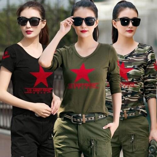 Outdoor Hunting Hiking Tactical Shirt Women Army Camping Trekking Fishing Shirt Camouflage Plus Size Full Sleeve Sports T-Shirts