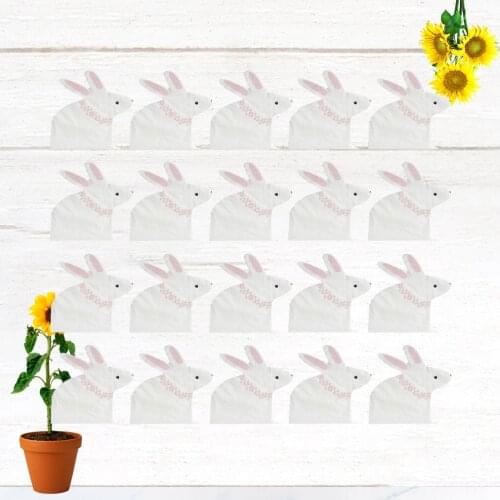 1 Set of 20PCS Disposable Napkin Kit Cartoon Rabbit Napkin Lovely Paper Napkin Kit for Kids Birthday Party Use Rabbit Napkin Sty