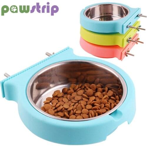 1Pcs Pet Bowl Stainless Steel Hanging Bowl for Dogs Cats Creative Lovely Food Bowl Removable Feeder Water Food Bowl Pet Supplies