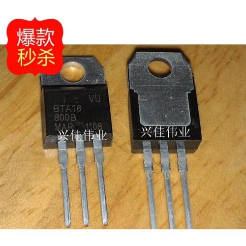 10PCS New BTA16 BTA16-800B O-220 800V / 16A / 1W triac