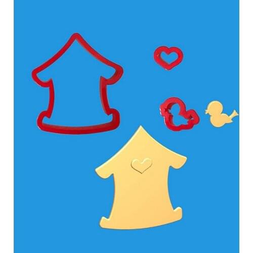 2PCS Windmill Cookie Cutter Easy to Clean Plastic DIY Biscuit Cutter Baking Tool Cookie Cake Mold DIY Cake Decorating Tools