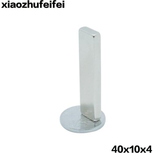 Wholesale 5pcs/lot N50 Bulk Strong Strip Block Bar Magnets Rare Earth Neodymium 40 x 10 x 4 mm ndfeb Neodym