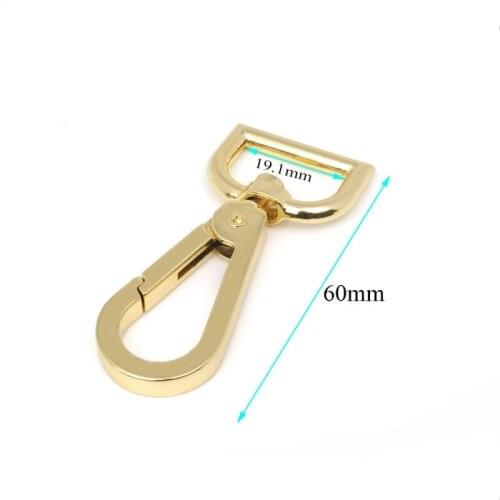 50PCS gold metal Bag Clasps Lobster Swivel Trigger Clips Snap Hook