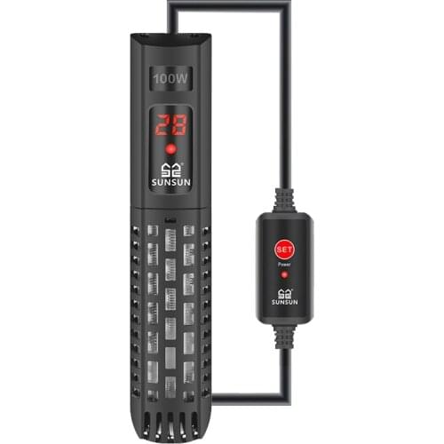 Aquarium Submersible Heater Fish Tank Adjustable Digital LCD Display Water Heating Rod Constant Temperature Control 500W