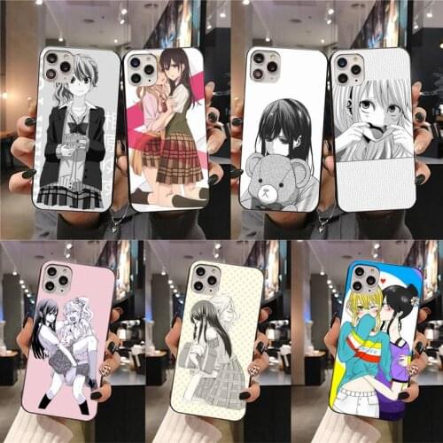 Anime lesbian Citrus Yuzu Aihara Mei Phone Cases For iphone 12 11 Pro Max Mini XS Max 8 7 6 6S Plus X 5S SE 2020 XR cover