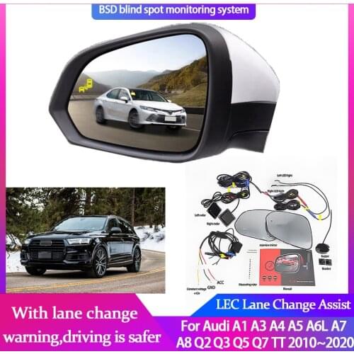 Car Blind Spot Mirror Radar Detection System for Audi A1 A3 A4 A5 A6L A7 A8 Q2 Q3 Q5 Q7 TT 2010~2020 BSD Microwave Monitoring