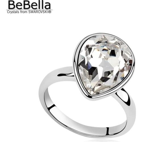 BeBella fashion water drop crystal ring made with Austrian Crystals from Swarovski 3 colors available for girls Christmas gift
