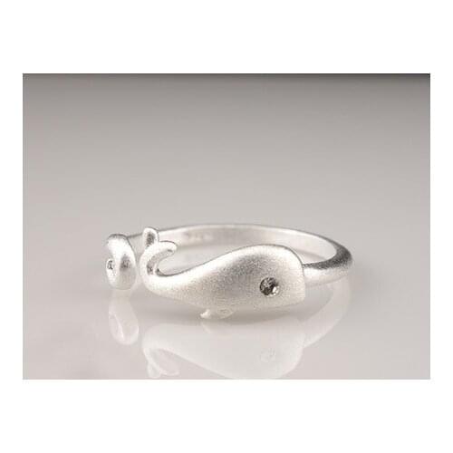 Large Vintage Crystal Fish Rings For Women Men Charm Male Retro Gothic Jewelry Drop Shipping