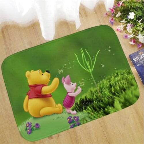 Disney Children Cartoon Door Mat 40x60cm Bathroom Mat Kitchen Kids Boys Girls Crawling Game Mat Bedroom Carpet