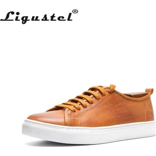 Ligustel Men's Leather Sneakers