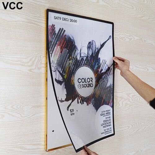 VCC Magnetic Poster Frame Gold Black Silver Picture Frame Photo A4 A3 Metal Photo Frame Minimalist Certificate Frame
