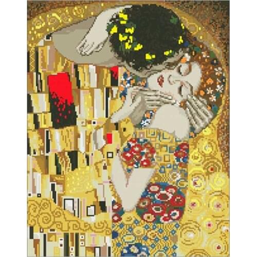 Eternal kiss patterns Counted Cross Stitch 11CT 14CT 18CT DIY Chinese Cross Stitch Kit Embroidery Needlework Sets home decor