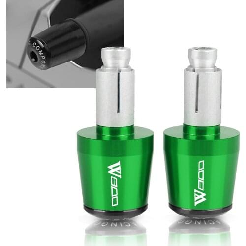 For Kawasaki W800/SE W800SE 2012 2013 2014 2015 2016 7/8" 22MM Motorcycle Hand Bar Ends Slider Handle Bar End Grips Cap W800
