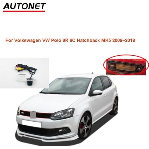 Autonet car rear view camera For Volkswagen VW Polo 6R 6C Hatchback MK5 2009~2018 Backup HD Camera license plate camera