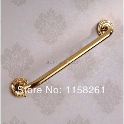 Grab Bars Gold Brass Bathroom Armrest Bathtub Safety Grab Bar Towel Rack Home Toilet Elderly Child Non Slip Handrail HJ-1314k
