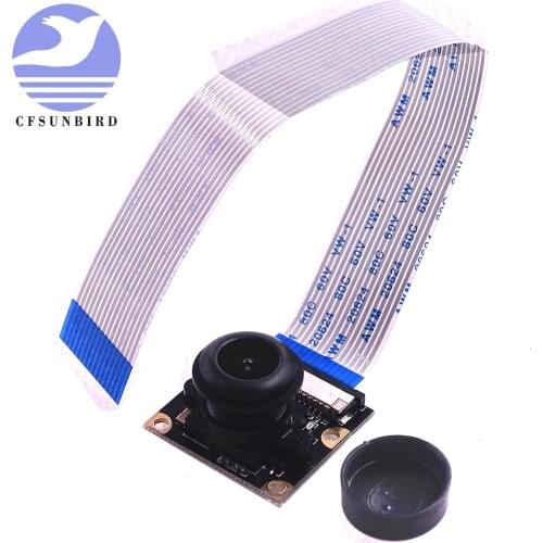 Raspberry Pi 3 Night Vision Camera 5MP Fisheye Wide Angle Camera for Raspberry Pi 3 Model B+ ( B Plus )