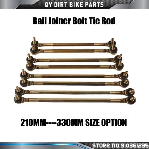 M10 Ball Joiner Bolt Tie Rod 210 220 230 240 250 260 270 280 290 300 310mm 50cc 70cc 110cc Quad Dirt Bike ATV Go Kart Dune Buggy