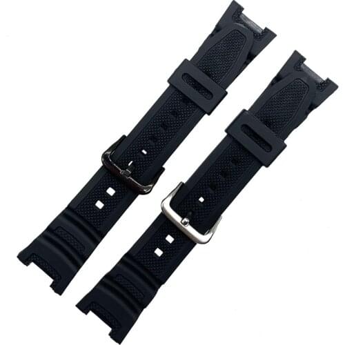 Silicone Watch Strap for Casio SGW-100 SGW100 Men Women Rubber Sport Waterproof Replacement Wrist Band Bracelet Belt sgw100