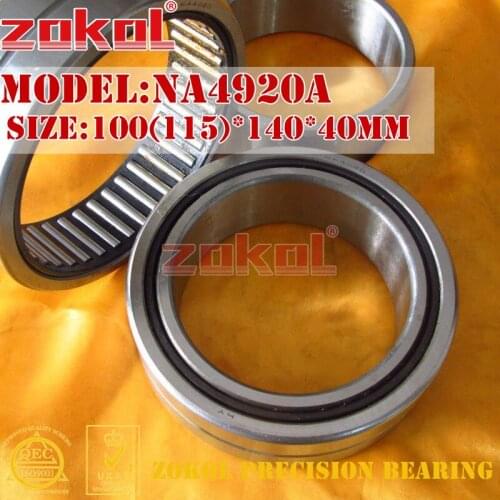 ZOKOL bearing NA4920 A NA4920A Entity ferrule needle roller bearing 100*140*40mm RNA4920A 115*140*40mm