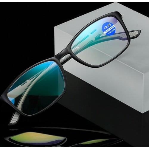 Ultralight square plastic anti-blue light reading glasses women fashion glasses frame computer reading glasses+1.0.+1.5.+2.0