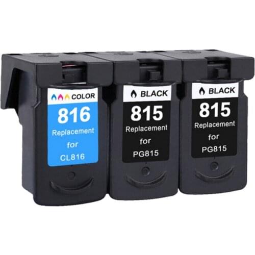 YLC 3pcs PG-815 CL-815 PG815 CL816 Compatible Ink Cartridges For Canon Pixma MX 358 368 418 428 IP2780 MP236 MP259 printer