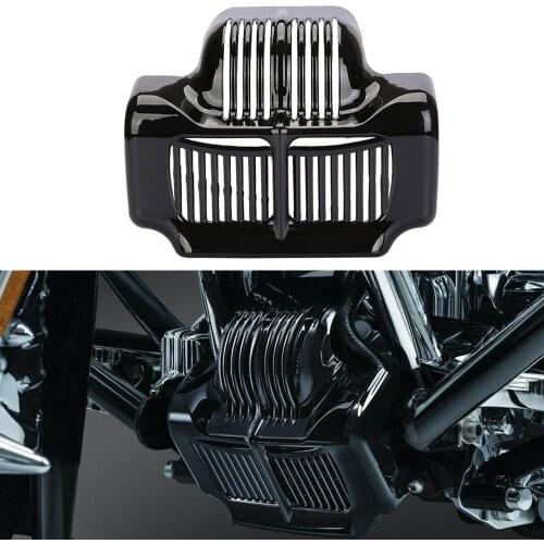Motorcycle Protector For Harley Touring Road King Electra Street Glide Trike FLHT FLTR FLHX 11-15 Black Oil Cooler Cover ABS