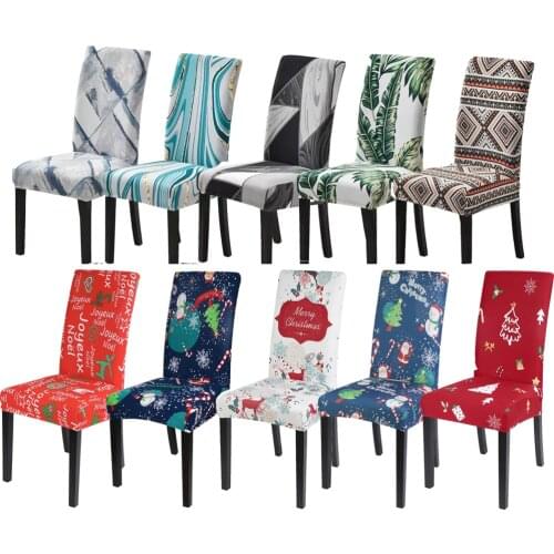 1/2/4/6pcs Dinning Room Chair Cover Kitchen Spandex Elastic Stretch Chair Slipcover Protector For Wedding Banquet Party Hotel