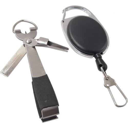 1pcs Fishing Stainless Steel Nipper Line Cutter Clipper Hook Eye Cleaner Quick Knot Tools Hook Sharpener Fly Tying Tool Tackle