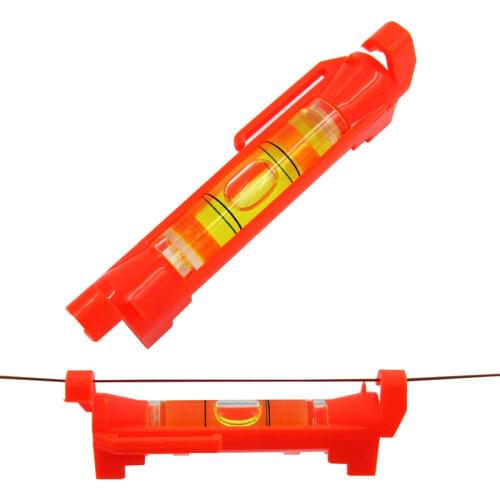 10pc High-precision Mini Hanging Wire Level Meter Pipe Level Bubble Level Measuring Round Tube Balance Instrument Color Random