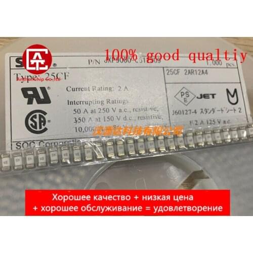 10pcs real orginal new 25CF2AR12A4 1808 2410 2A AC250V SOC 2A SOC SMD ceramic fast fuse