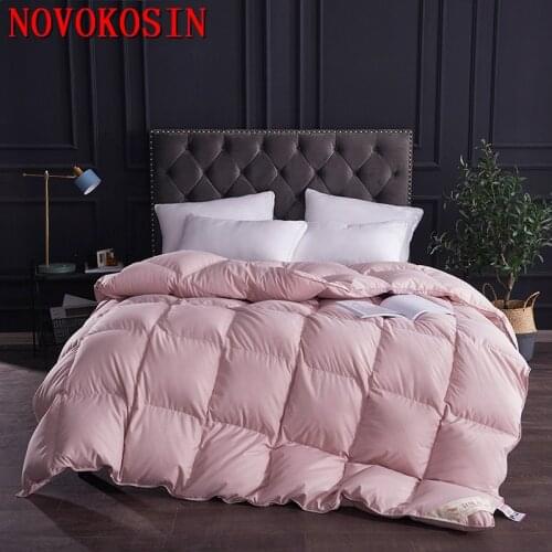 2021 4 Reason Plus Size Summer Solid Duvet White Core Quilt Thickened Cotton Warm Winter Duck Down Bedding Nucleo Da Colcha