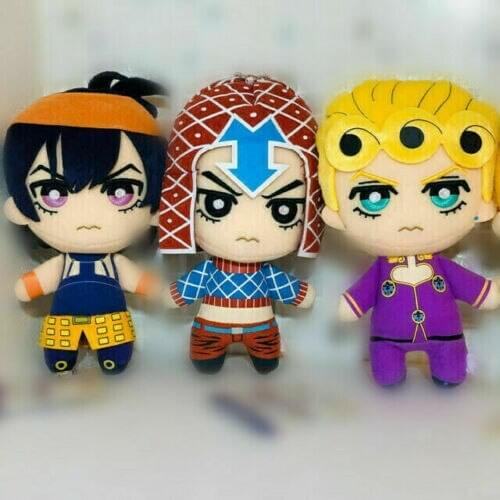 3pcs JoJos Bizarre Adventure Golden Wind Plush Giorno Narancia Mista stuffed plush toy doll new