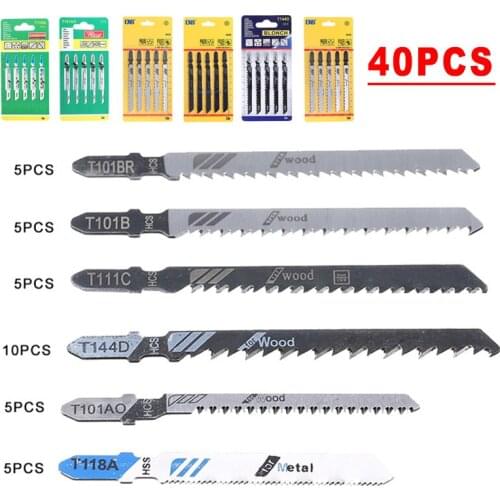 40pcs Reciprocating Saw Blades Hand Jig Saw Saber Saw Blades Set For Wood Metal Cutting