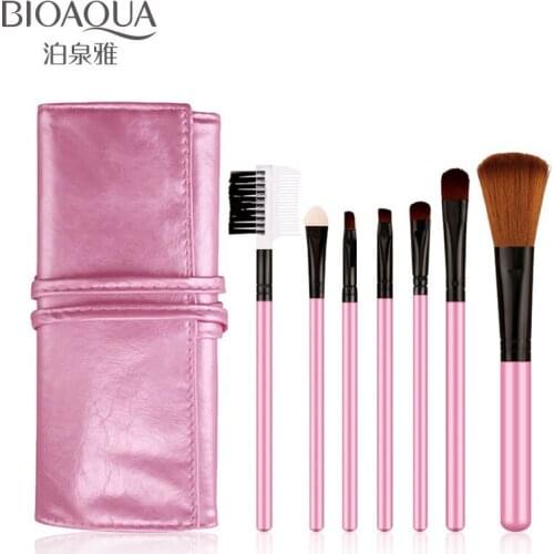 BIOAQUA 7pcs Makeup Brush Professional Foundation Powder Brush Makeup Tools Cheek Eye shadow Eyebrow Set Multipurpose Brushes
