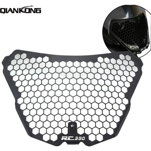 Motorcycle Accessories CNC Headlight Guard Grille Protector Cover Protectors For RC390 RC 390 rc390 rc 390 2014 2015 2016