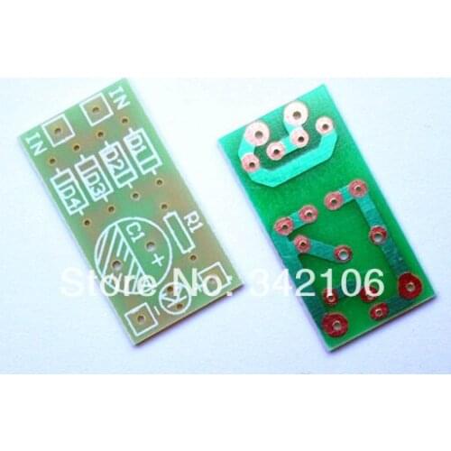 Free Shipping!!! 10pcs 1N4007 rectifier rectifier filter circuit board AC to DC power converter (empty plate)