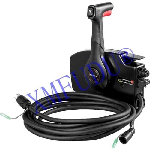 881170A10 Boat Control Box with Emergency Cord Outboard Remote Control 15' Harness & 10 Pin Connector