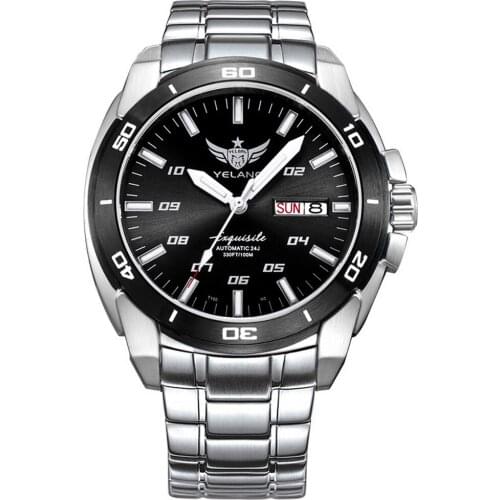 YELANG Men Automatic Watch Mens Luxury Watches Tritium T100 Luminous Mechanical Wristwatch Military 100M Waterproof Sapphire